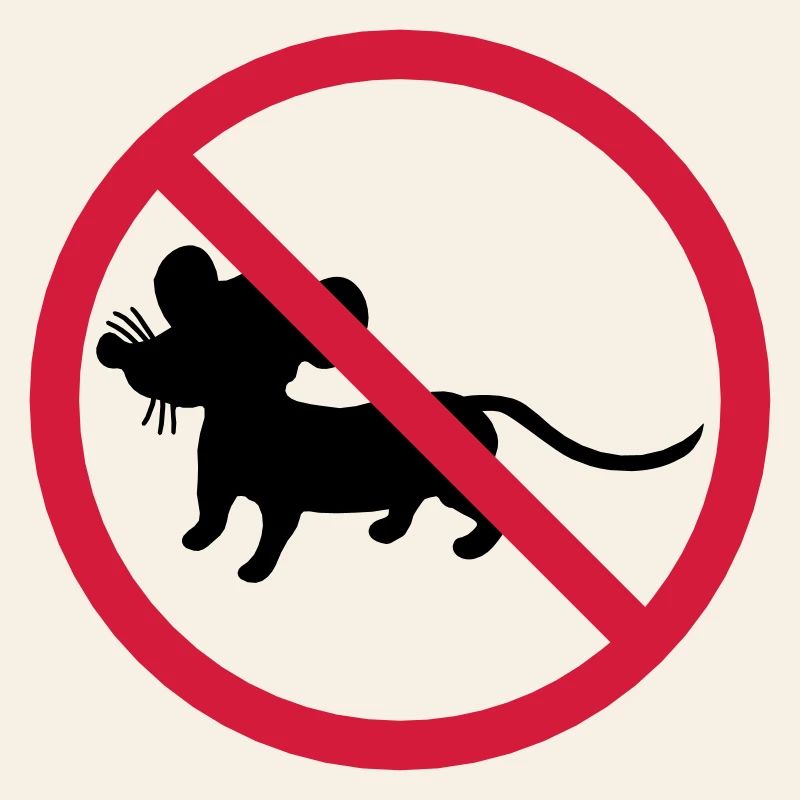 interdit panneau zone pas souris symbole maeuschen s