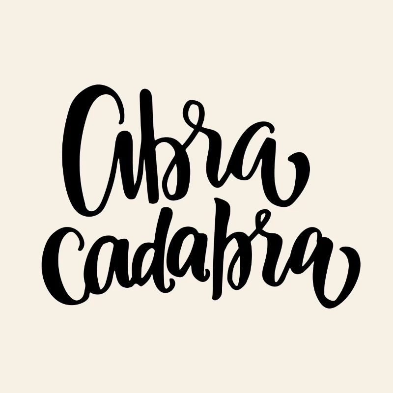 Abra Cadabra lettering