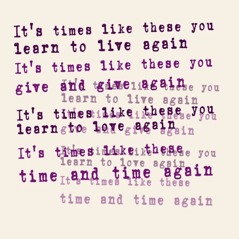foo fighters lyric