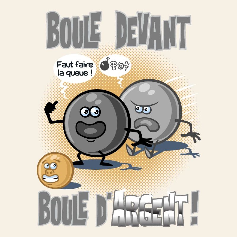 Boule devant boule d'argent