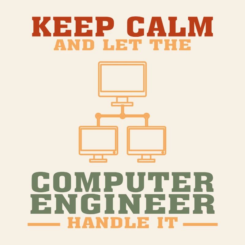 Bestseller Computer Engineer T-Shirt, Keep Calm