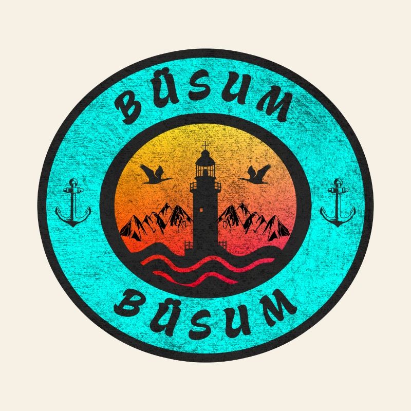 Büsum Leuchtturm Design / Geschenkidee