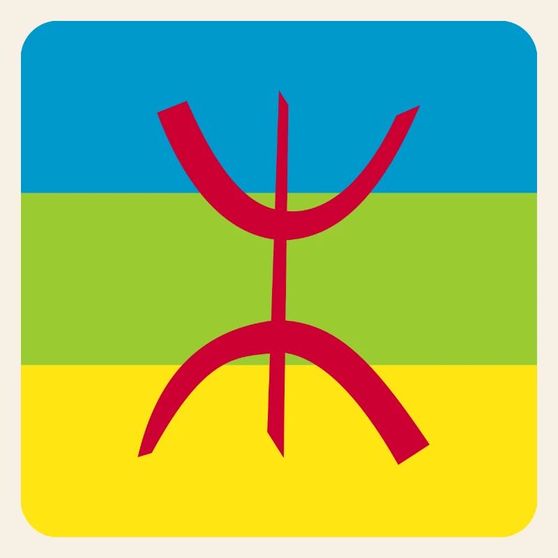 autocollant drapeau berbère réf amazigh