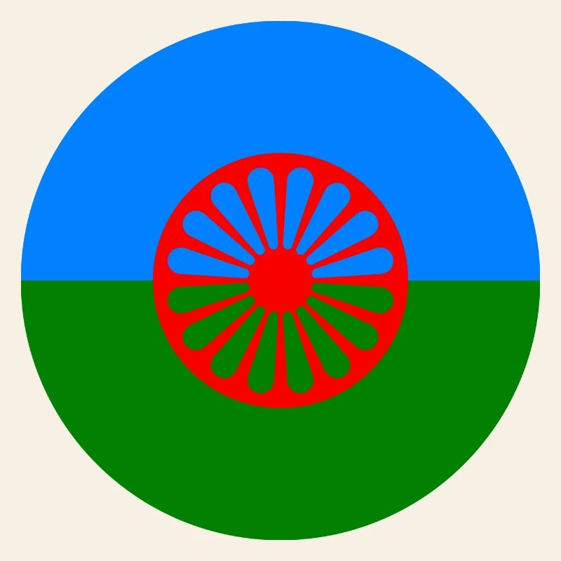 autocollant rond drapeau du peuple roumain idée cadeau