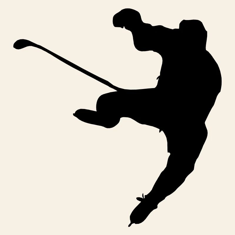 ice hockey shadow image logo