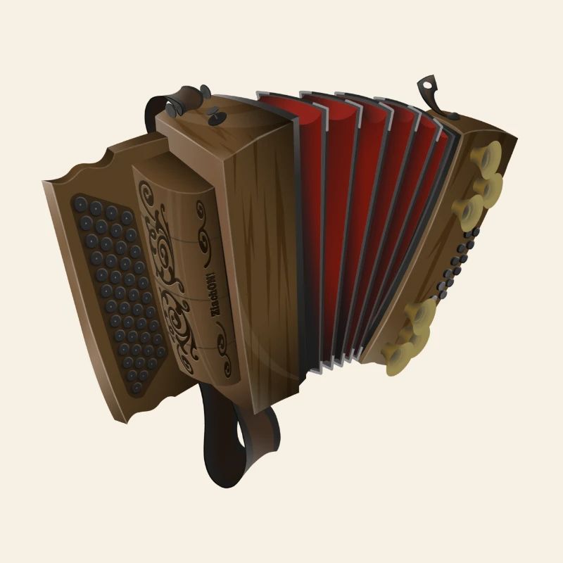 Styrian Harmonica - Dark/Red | ZiachON!