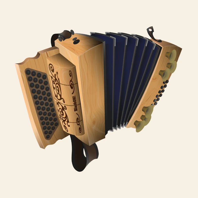 Styrian Harmonica - Swiss Pine/Blue | ZiachON!