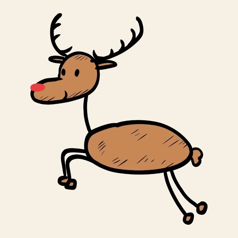 Funny reindeer Christmas