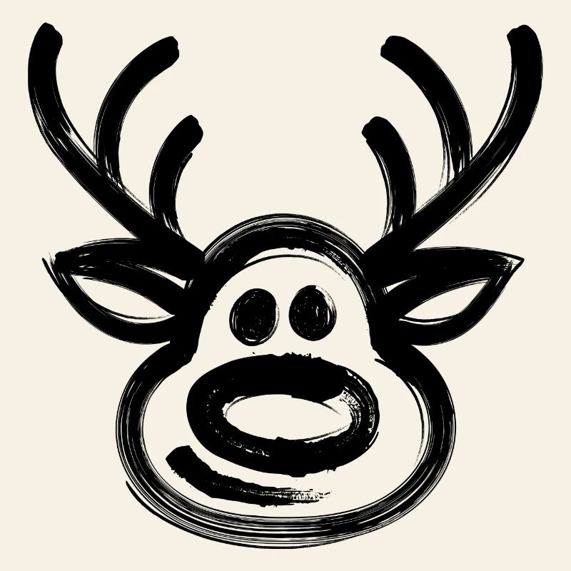 Noël Rennier visage Cerf