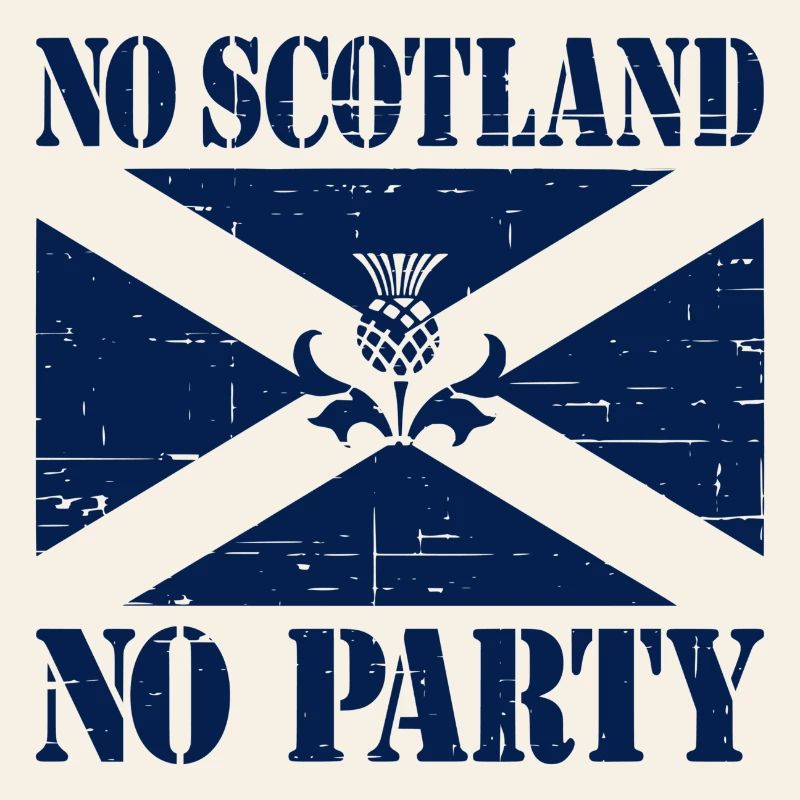 Slogan du drapeau sans l’Écosse pas de parti