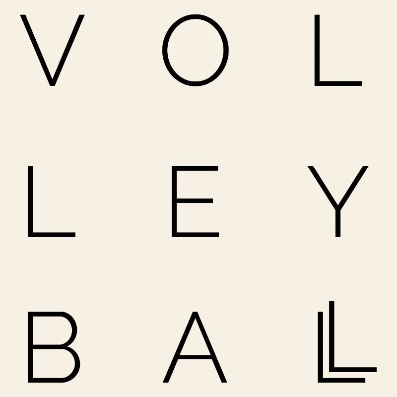 volleyball type font letters symbol Logo icon