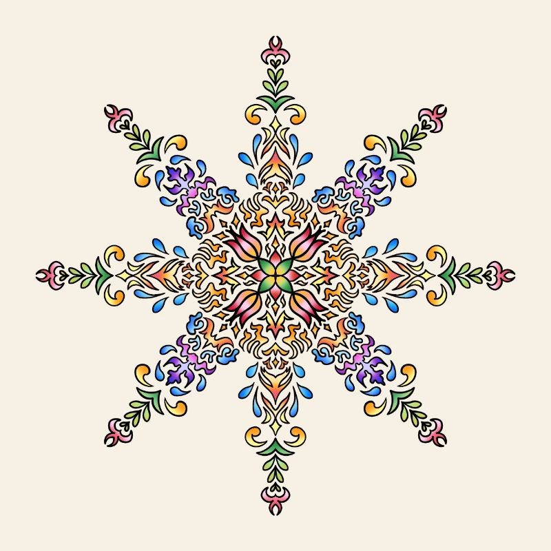Mandala | Bunt | Leben | Geschenkidee