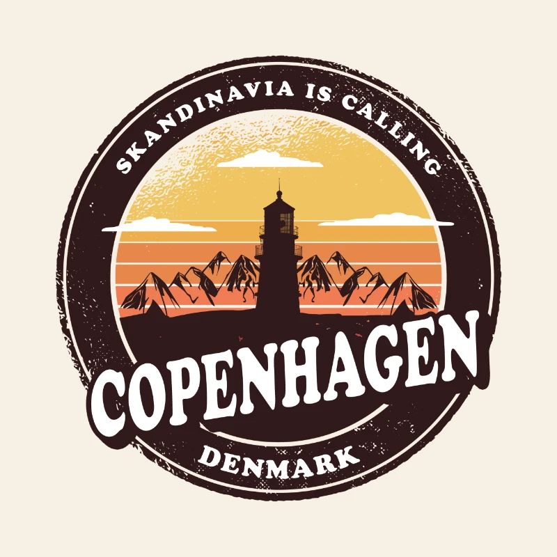Conception du phare de Copenhague au Danemark