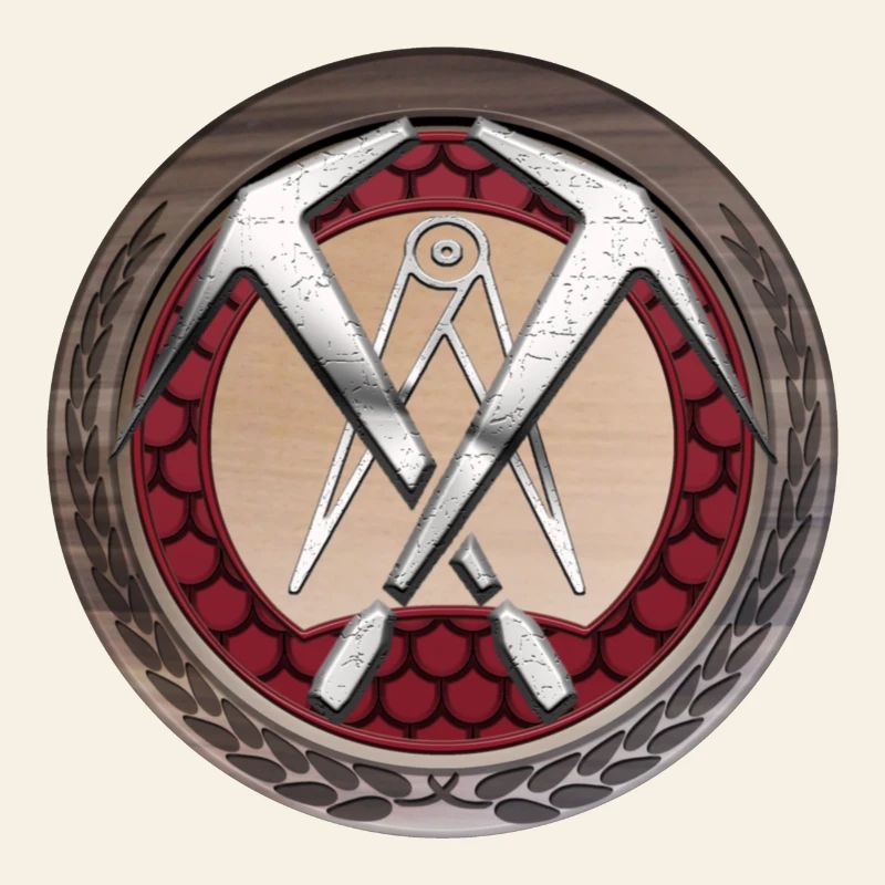 Handwerk Dachdecker Emblem