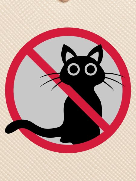 Cat forbidden sign