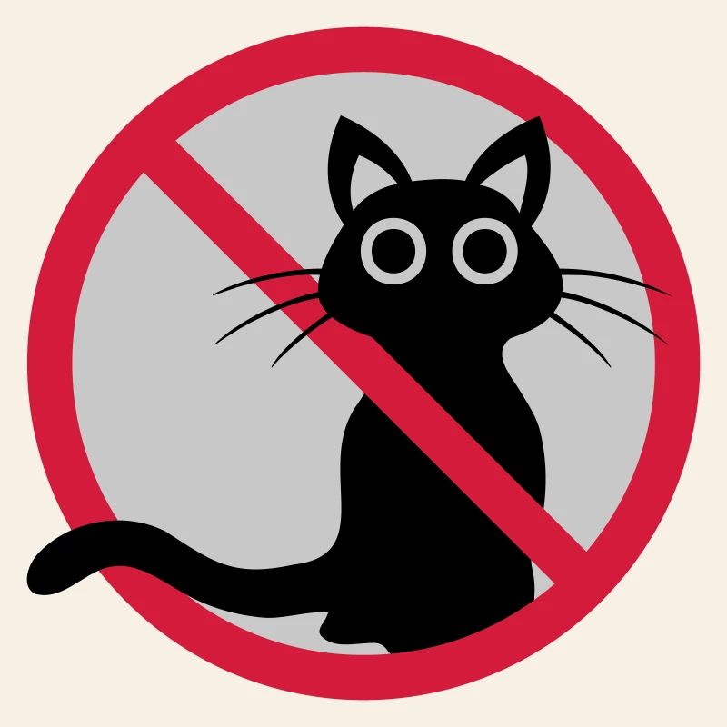 Signe interdit de chat