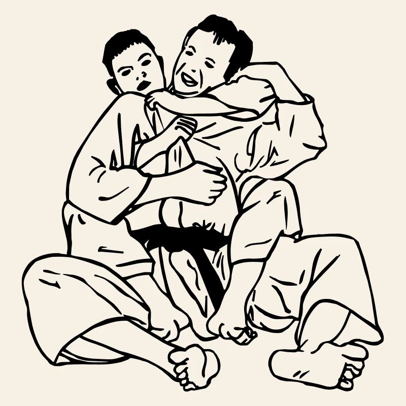 Jiujitsu neck clamp