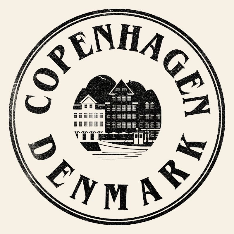 Copenhague, Danemark – Emblème du front de mer