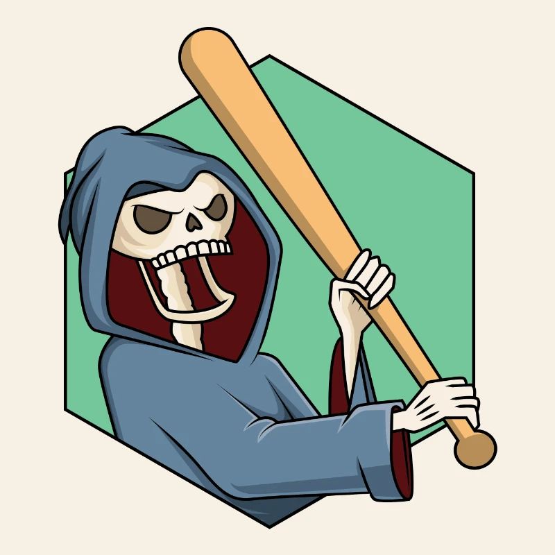 Grim Reaper avec batte de baseball