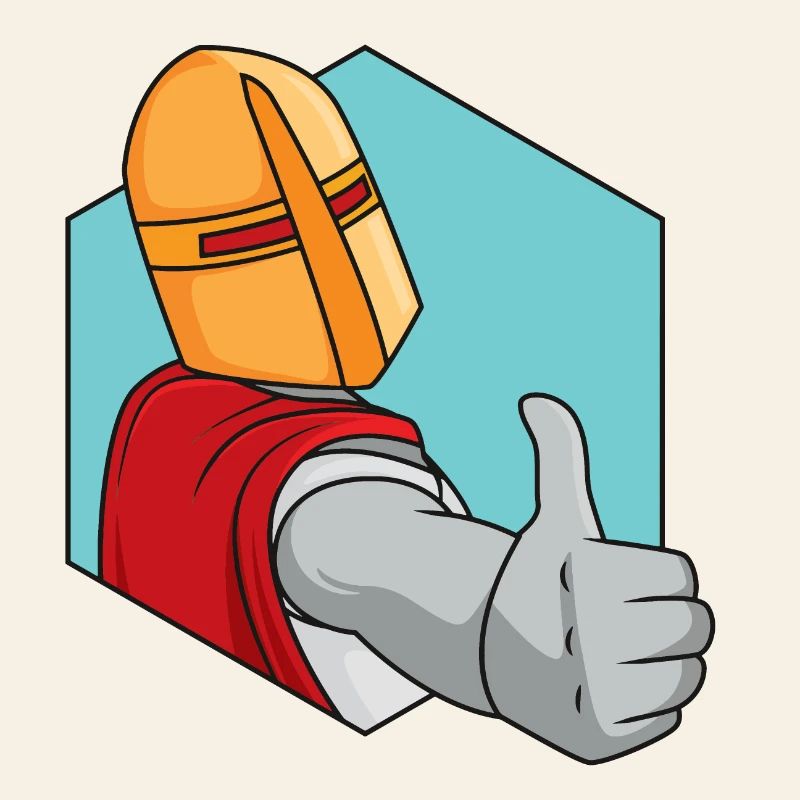 Knight thumbs up