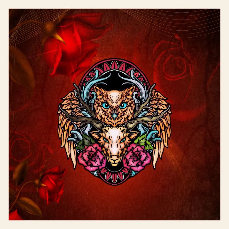 Atemberaubende bunte Eule