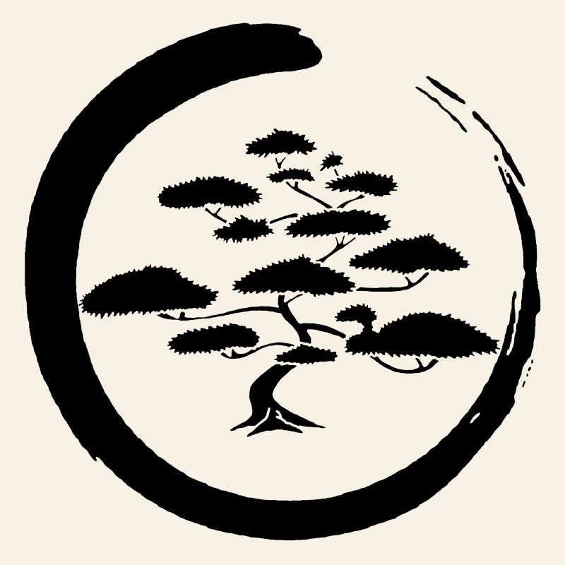Black Japanese tree
