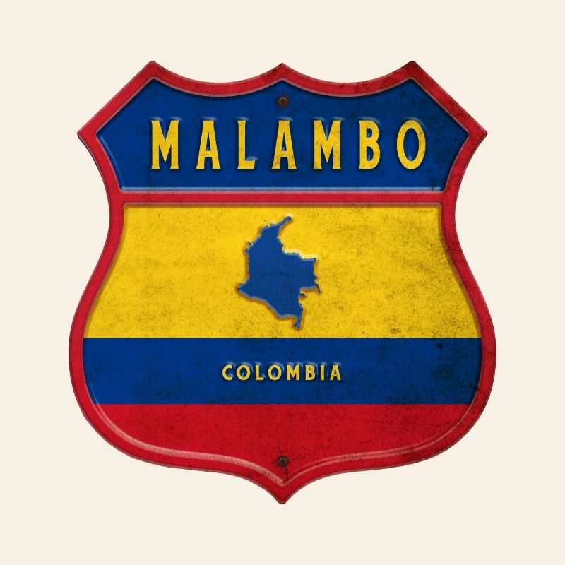 Malambo Colombia crest design