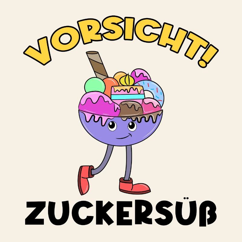 Süßigkeiten Naschen Nachspeise Statement Eis