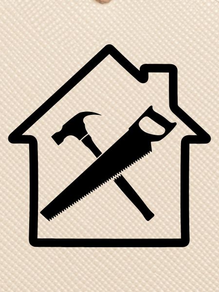 Carpenter tool logo house building