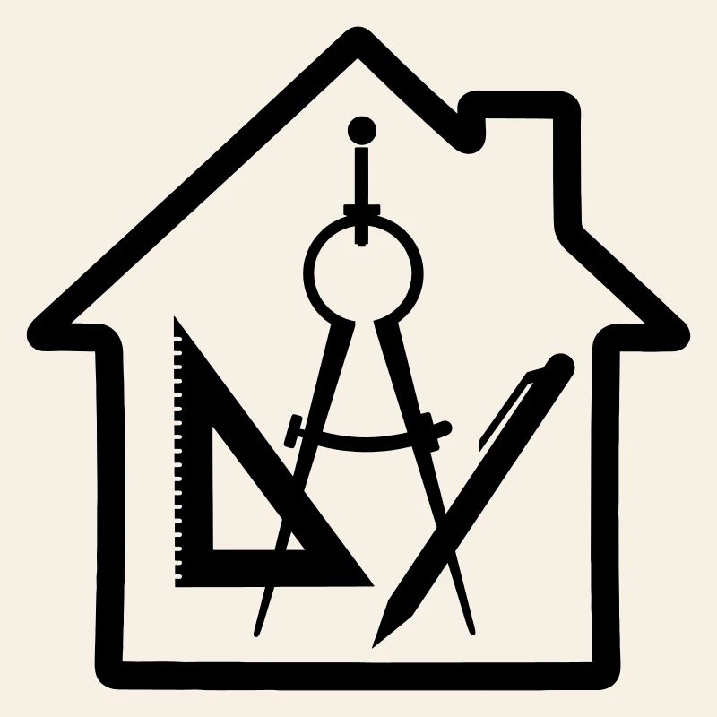 Logo Architect House Drawing