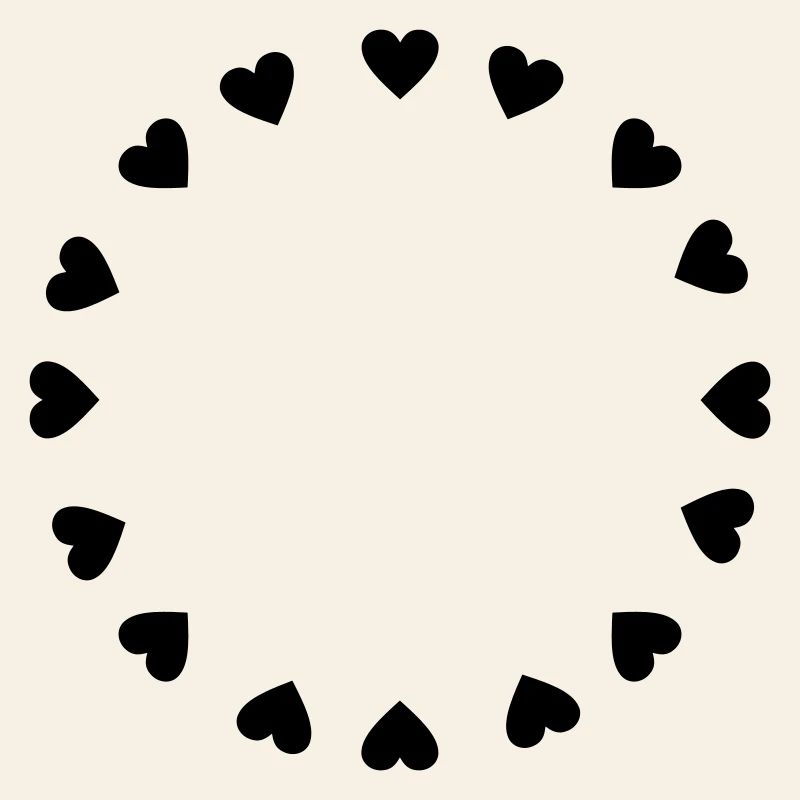Hearts circle