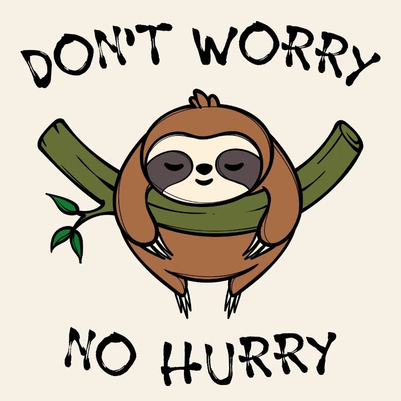 Jungle Animal Statement Sloth Sleep Lazy