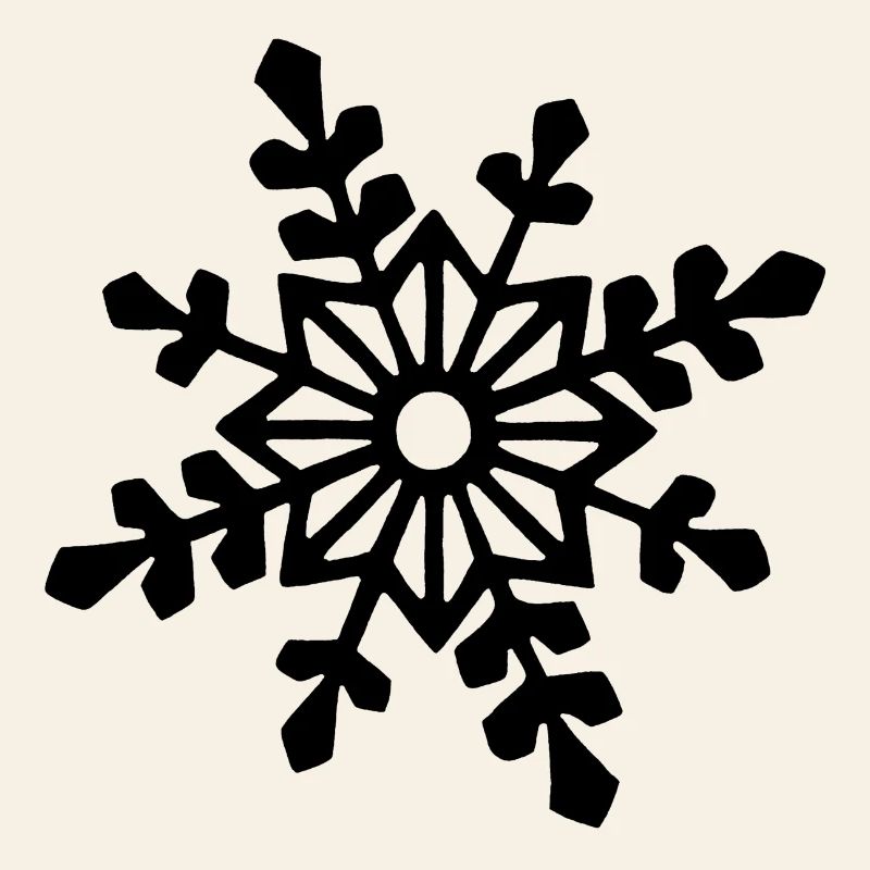 Flocon de neige noir