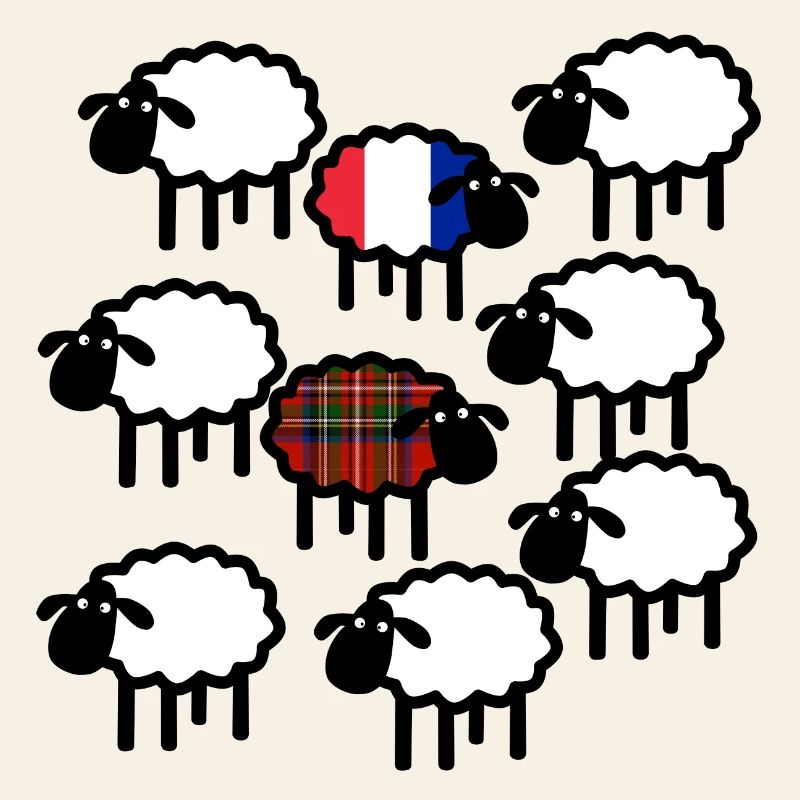 Moutons français et écossais