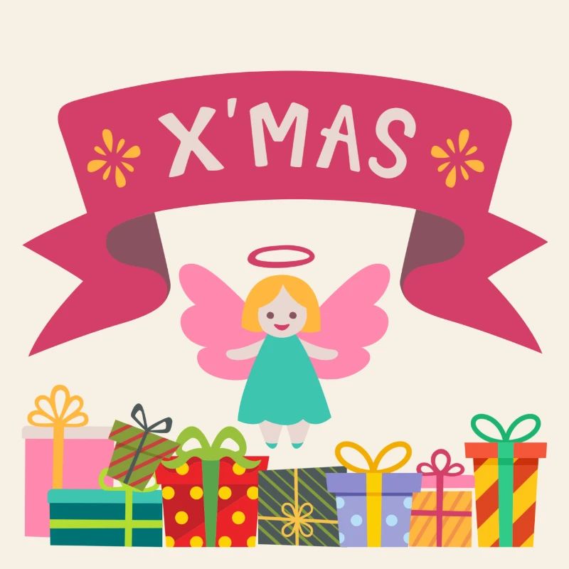 XMAS Engel mit Geschenken