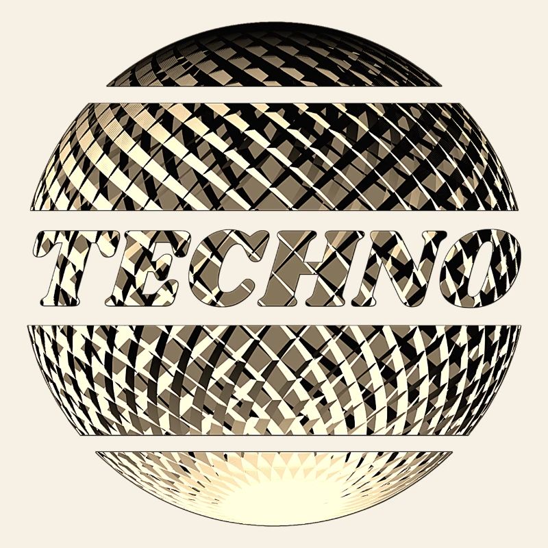 Boule techno disco or