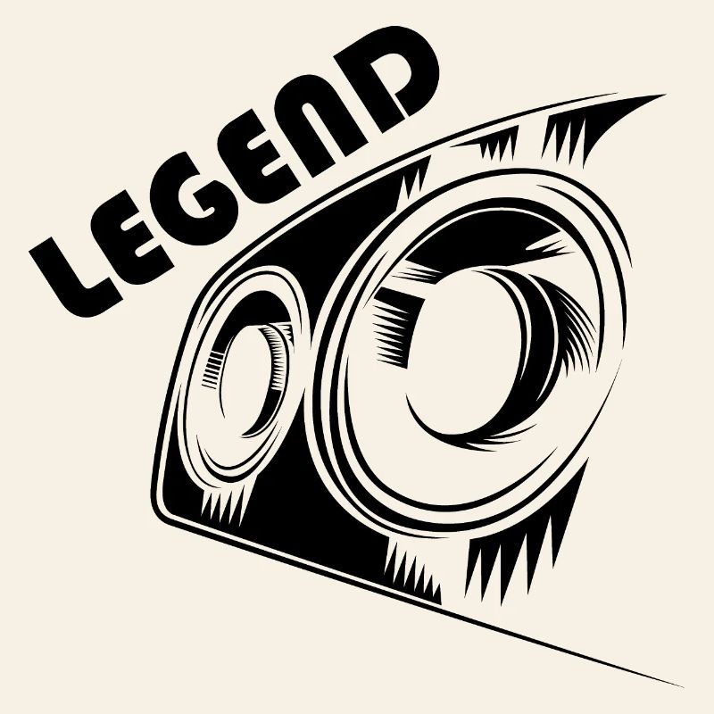 Légende Voitures de course Icône Logo Icône Illustration