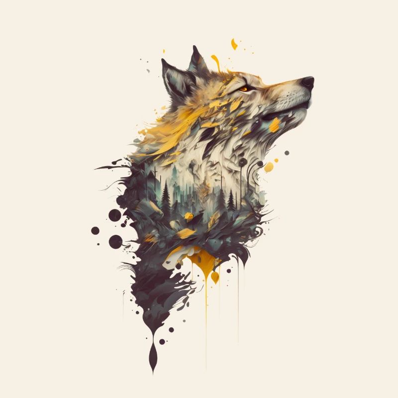 Wolf Design avec une forêt incluse