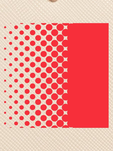 Halftone Gradient Rotes Panel