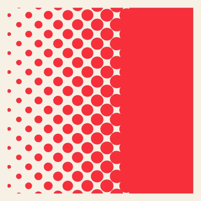 Halftone Gradient Rotes Panel