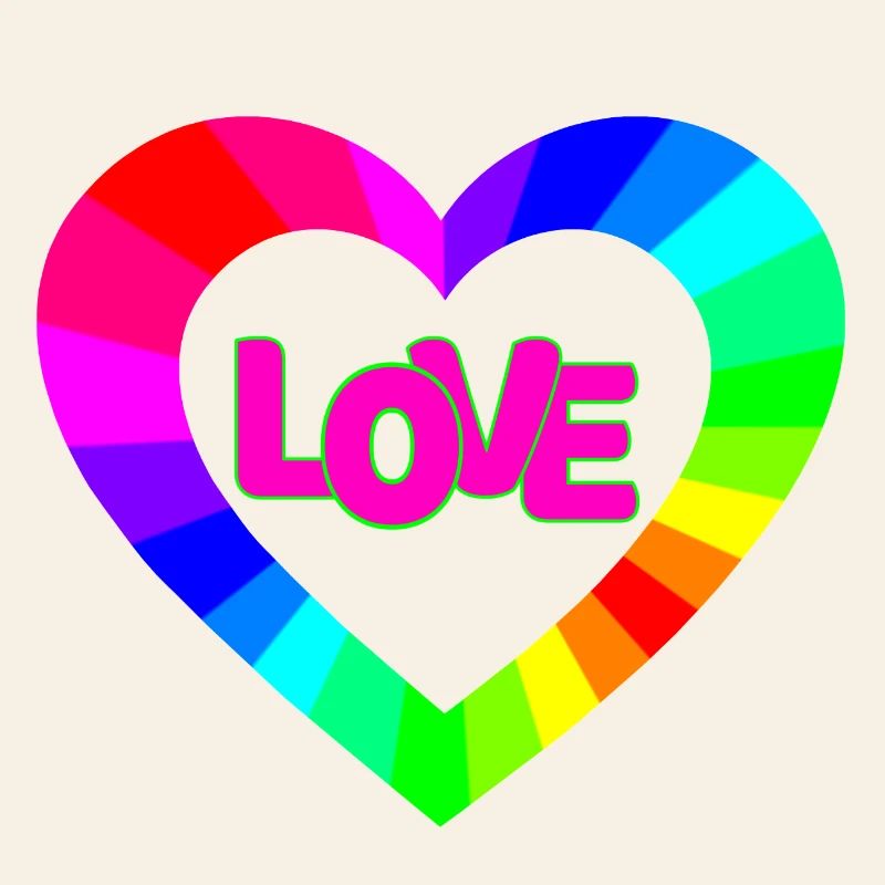 NeonLOVE Regenbogenherz