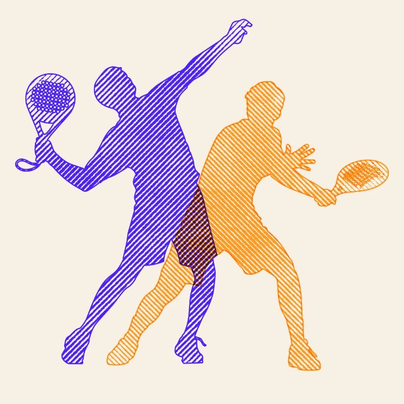 Padel Training Player Trainer Padel Game Racket