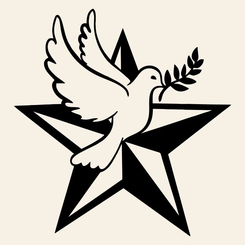 Étoile avec pigeon