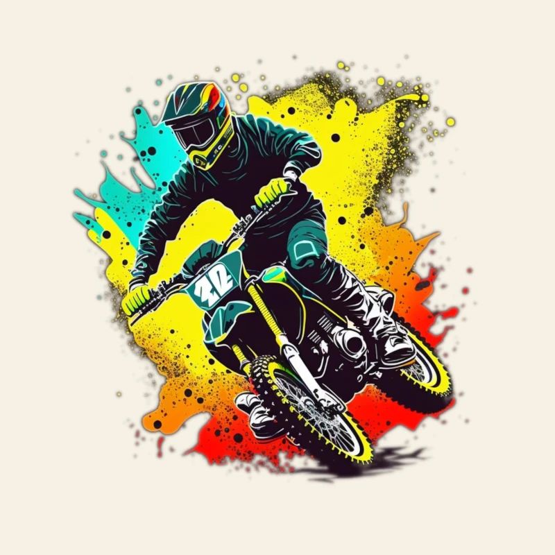 Motocross Farbexplosion