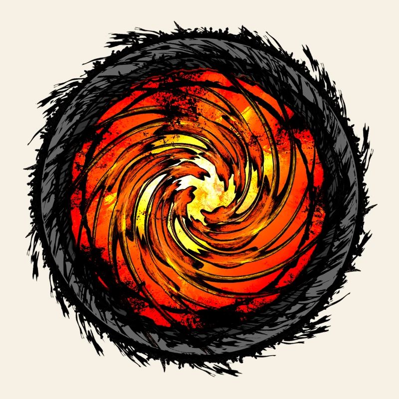 Conception de couleur d’ouragan ardent