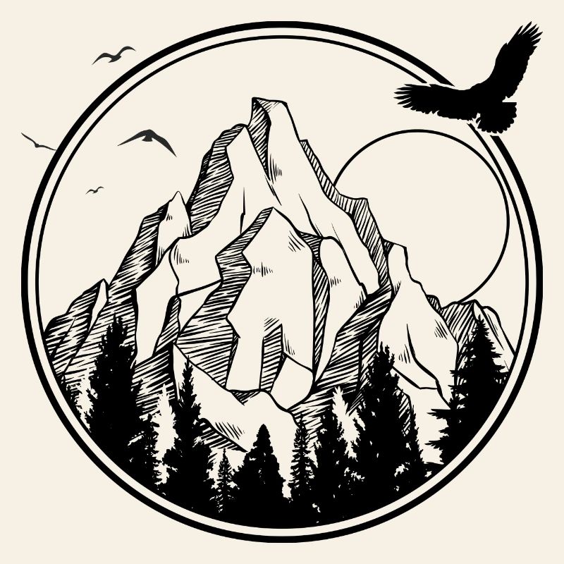 Mitternachtsvogel-Silhouette