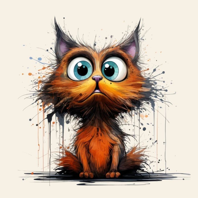 Crazy looking cat for cat lady