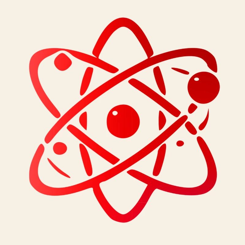 Atomic Model Illustration Design
