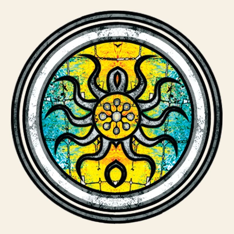 Abstract Octopus with Mandala Pattern