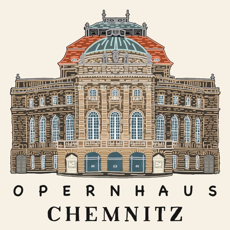 Chemnitz Opera House, Germany Drawing